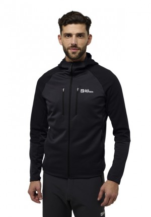 Black Jack Wolfskin Alpgrat Xt Men Fleece Jackets | 62878415
