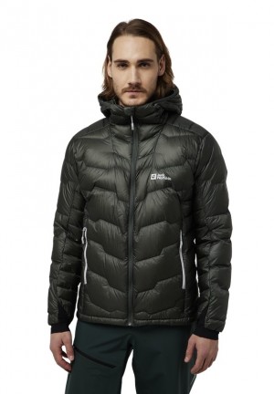 Black Jack Wolfskin Alpspitze Hoody Men Down Jackets | 58916171