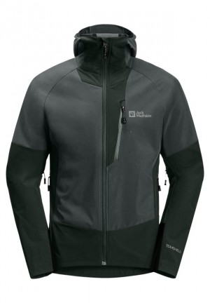 Black Jack Wolfskin Alpspitze Hoody Ski Men Jackets | 36961247