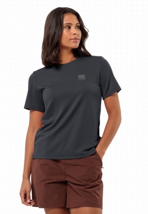 Black Jack Wolfskin Bike Commute Women T Shirts | 48815345