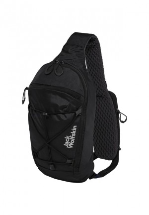 Black Jack Wolfskin Cyrox Sling Women Shoulder Bags | 91407781