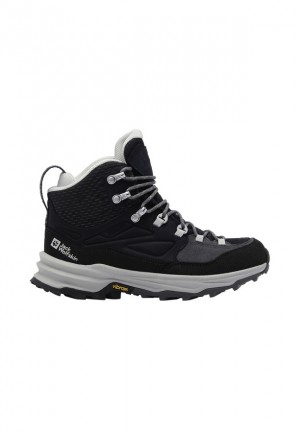 Black Jack Wolfskin Cyrox Texapore Mid Women Hiking Shoes | 96863111