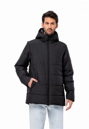 Black Jack Wolfskin Deutzer Long Men Jackets | 28954660
