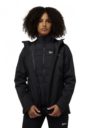 Black Jack Wolfskin Glaabach 3in1 Women Jackets | 87505031