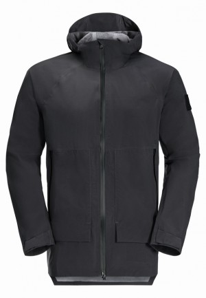 Black Jack Wolfskin Goldgewann Men Rain Jackets | 53352316
