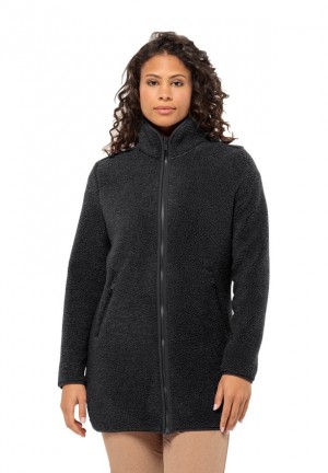 Black Jack Wolfskin High Curl Women Coats | 92030226