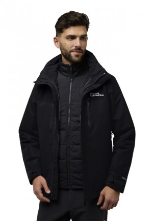 Black Jack Wolfskin Jasper 3in1 Men Jackets | 22335011