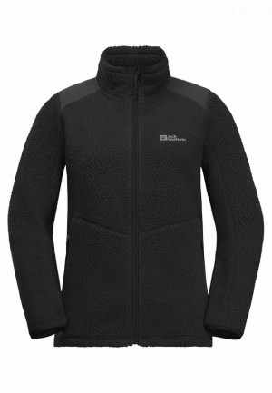 Black Jack Wolfskin Kammweg Pile Fz Women Fleece Jackets | 51104376