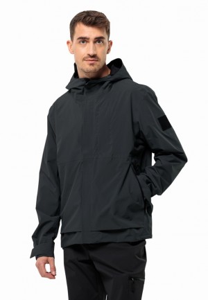 Black Jack Wolfskin Mainkai Men Rain Jackets | 26304396