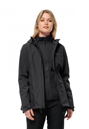 Black Jack Wolfskin Moonrise 3in1 Women Jackets | 37764960