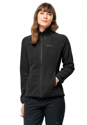 Black Jack Wolfskin Moonrise Fz Women Fleece Jackets | 83039795