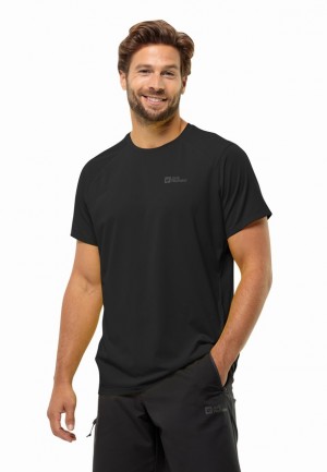 Black Jack Wolfskin Prelightrail Men T Shirts | 27650956