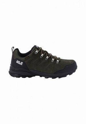 Black Jack Wolfskin Refugio Texapore Low Men Hiking Shoes | 45453805