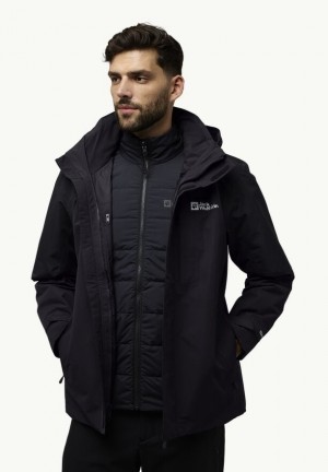 Black Jack Wolfskin Romberg 3in1 Men Jackets | 32906351