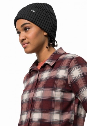 Black Jack Wolfskin Schwansee Men Beanie | 93715015