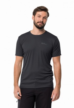 Black Jack Wolfskin Tech Men T Shirts | 13435275
