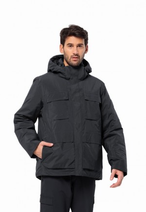 Black Jack Wolfskin Textor Utility Men Winter Jackets | 83700495