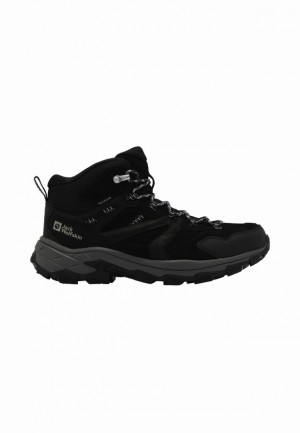 Black Jack Wolfskin Vojo Tour Lt Texapore Mid Men Hiking Shoes | 72752090