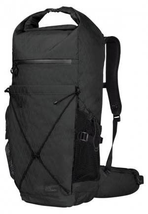 Black Jack Wolfskin Wandermood Rolltop 30 Women Hiking Backpack | 33527225