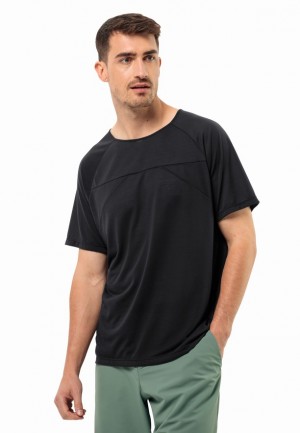 Black Jack Wolfskin Wanderword Men T Shirts | 57876263