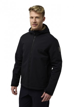 Black Jack Wolfskin Windland Men Softshell Jackets | 96390793
