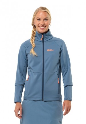 Blue Jack Wolfskin Alpgrat Fz Women Fleece Jackets | 41475176