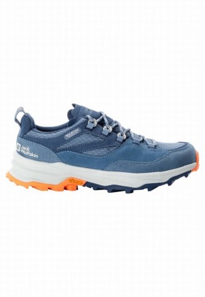 Blue Jack Wolfskin Cyrox Texapore Low Women Hiking Shoes | 39065765