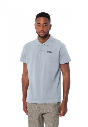 Blue Jack Wolfskin Essential Men Polo Shirts | 19391391