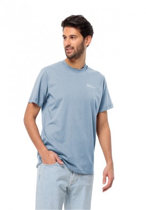 Blue Jack Wolfskin Essential Men T Shirts | 12527197