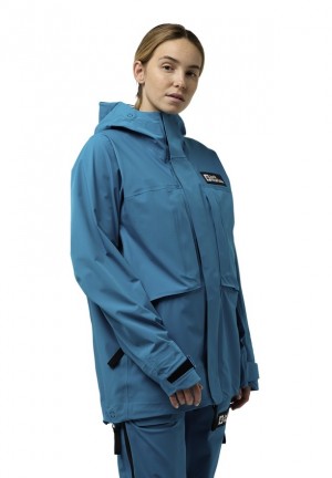 Blue Jack Wolfskin Expdn 3l Women Rain Jackets | 60294814