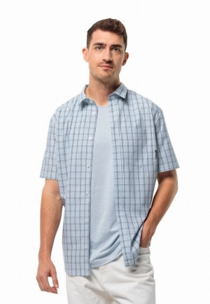 Blue Jack Wolfskin Hot Springs Men Shirts | 53439466