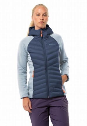 Blue Jack Wolfskin Routeburn Pro Hybrid Women Jackets | 68243999
