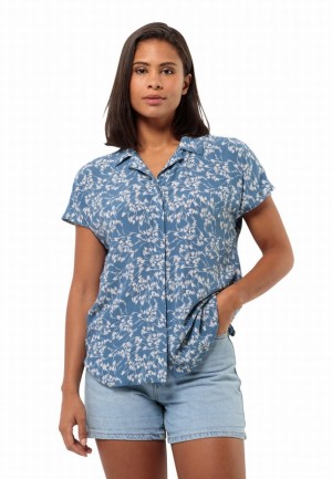 Blue Jack Wolfskin Sommerwiese Women Shirts | 74952330