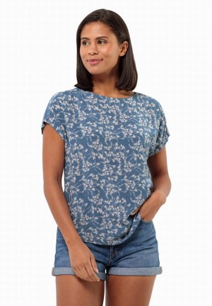 Blue Jack Wolfskin Sommerwiese Women T Shirts | 73756312
