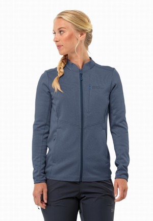 Blue Jack Wolfskin Tervern Fz Women Fleece Jackets | 45302109