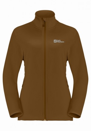 Brown Jack Wolfskin Baiselberg Fz Men Fleece Jackets | 70807591