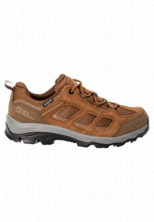 Brown Jack Wolfskin Vojo 3 Texapore Low Women Hiking Shoes | 60726120