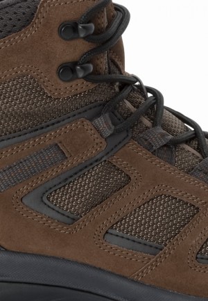 Brown Jack Wolfskin Vojo 3 Texapore Mid Men Hiking Shoes | 30240620