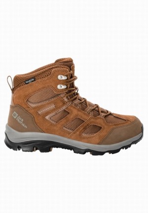 Brown Jack Wolfskin Vojo 3 Texapore Mid Women Hiking Shoes | 82700738