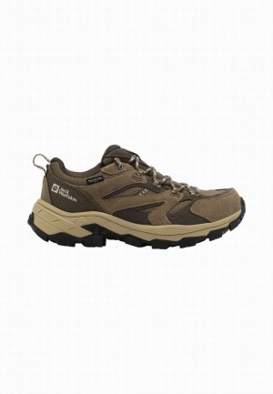 Brown Jack Wolfskin Vojo Tour Texapore Low Women Hiking Shoes | 16327034