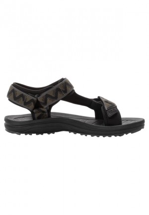 Brown Jack Wolfskin Wave Breaker Men Sandals | 30776542
