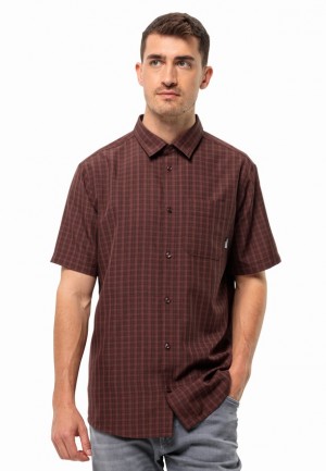 Chocolate Jack Wolfskin El Dorado Men Shirts | 26789724