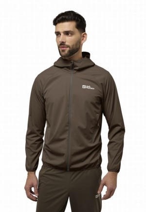 Coffee Jack Wolfskin Prelight Pro Men Jackets | 44943286