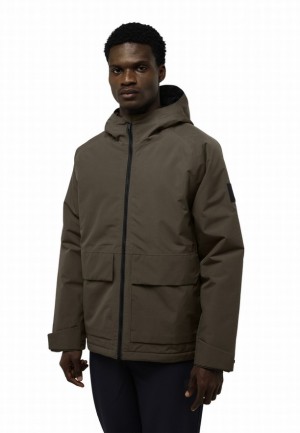 Coffee Jack Wolfskin Tempeltor Men Rain Jackets | 27605853