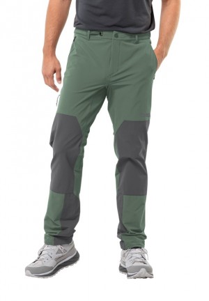 Green Jack Wolfskin Andur Men Hiking Pants | 53692141