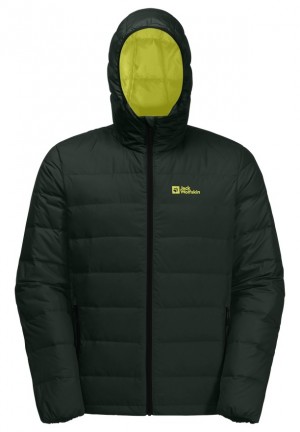 Green Jack Wolfskin Ather Hoody Men Down Jackets | 98601720