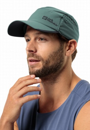 Green Jack Wolfskin Eagle Peak Men Baseball Caps | 11910750
