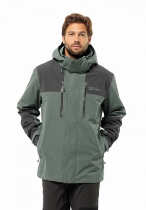 Green Jack Wolfskin Jasper 2l Men Rain Jackets | 54822713