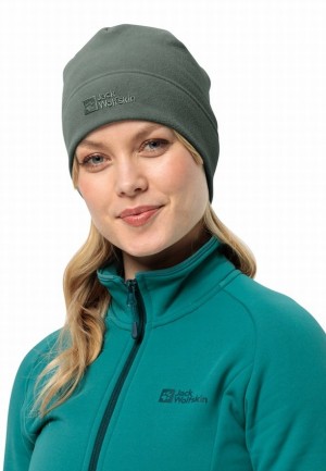 Green Jack Wolfskin Real Stuff Women Beanie | 43870733