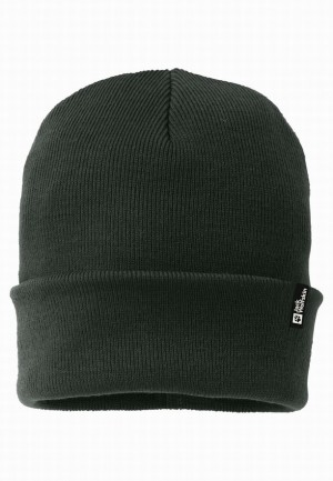 Green Jack Wolfskin Rib Women Beanie | 18061111